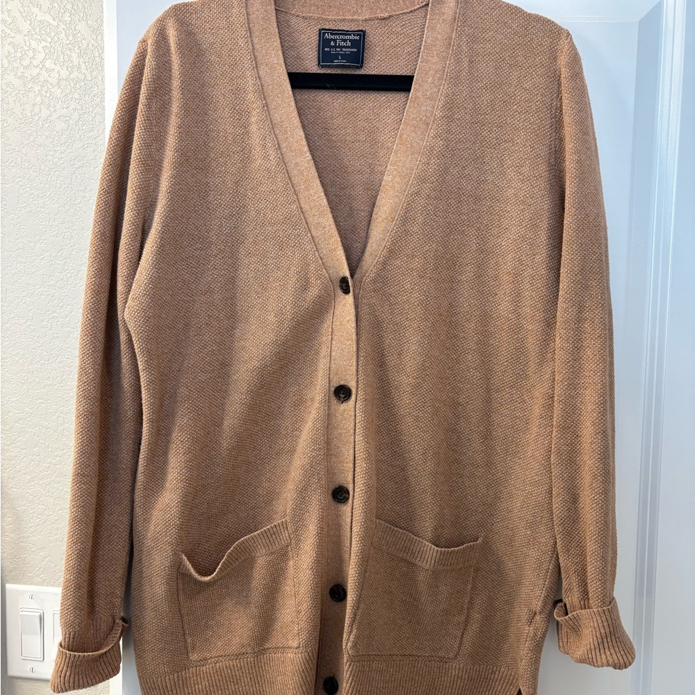 Abercrombie & Fitch Camel Knit Sweater